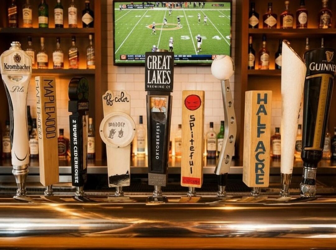 Draft Beers on Tap | Burke's Public House Edgewater Chicago Local craft and staple draft beers on tap at Burke's Public House sports bar in Edgewater Chicago